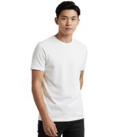 High-quality 10-pack of SCOTCH & SODA men's crew-neck undershirts/basic tees (cotton) – SSFA25M2312806 100 White