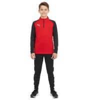 2-Pack PUMA Teamliga 1/4-Zip Top – Kids' Sustainable Training Sweatshirt with dryCELL Technology (Red, 657237 01)