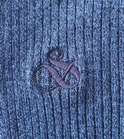 15 Paar SCOTCH & SODA Herren Crew-Socken Amsterdam Cotton Blend Alltags-Strümpfe Einheitsgröße / 41-46 Business-Socken SS601099-037 Grau/Navy, Blau Meliert, Blau gestreift