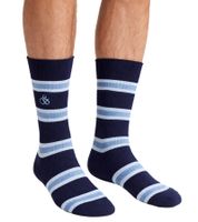 15 Paar SCOTCH & SODA Herren Crew-Socken Amsterdam Cotton Blend Alltags-Strümpfe Einheitsgröße / 41-46 Business-Socken SS601099-037 Grau/Navy, Blau Meliert, Blau gestreift