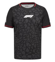 Formula 1 F1 Unisex Crew-Neck Sports Shirt – 2-Pack – Subtle Camouflage Print – Black/Red (701222547 001)