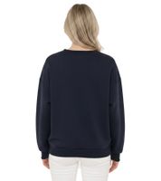 ZWILLINGSHERZ "MOIN HEIMAT" Women's Sweatshirt – Maritime Winter Crew-Neck Pullover (47060-5 Dark Blue)
