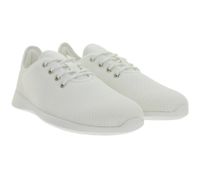 Scarpe minimaliste leggere GROUNDIES Balance 2.0 da donna - Sneakers basse in mesh con suola TrueSense - Scarpe stringate GND-130259-02 Bianche