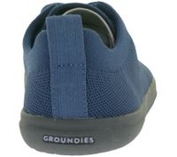 GROUNDIES Scarpe basse da donna, leggere e minimaliste, in maglia, con suola TrueSense, sostenibili e vegane, con lacci, GND-130211-07 Blu scuro