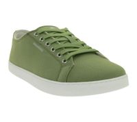 Chaussures minimalistes GROUNDIES Lima pour homme, durables et véganes, baskets basses du Portugal avec semelle TrueSense, chaussures en toile à lacets GND-230177-10 Kaki