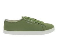 Chaussures minimalistes GROUNDIES Lima pour homme, durables et véganes, baskets basses du Portugal avec semelle TrueSense, chaussures en toile à lacets GND-230177-10 Kaki