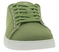 Chaussures minimalistes GROUNDIES Lima pour homme, durables et véganes, baskets basses du Portugal avec semelle TrueSense, chaussures en toile à lacets GND-230177-10 Kaki