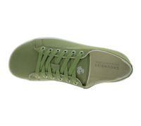 Chaussures minimalistes GROUNDIES Lima pour homme, durables et véganes, baskets basses du Portugal avec semelle TrueSense, chaussures en toile à lacets GND-230177-10 Kaki