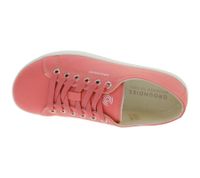 Scarpe barefoot da donna GROUNDIES Lima, sostenibili e vegane, sneakers basse prodotte in Portogallo con suola TrueSense, scarpe stringate in tela GND-130177-09, rosa corallo