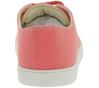 Scarpe barefoot da donna GROUNDIES Lima, sostenibili e vegane, sneakers basse prodotte in Portogallo con suola TrueSense, scarpe stringate in tela GND-130177-09, rosa corallo