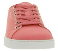 Scarpe barefoot da donna GROUNDIES Lima, sostenibili e vegane, sneakers basse prodotte in Portogallo con suola TrueSense, scarpe stringate in tela GND-130177-09, rosa corallo