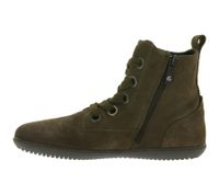 Distinctive GROUNDIES Salzburg women's barefoot ankle boots in genuine leather with TrueSense sole (GND-110159-04 Brown)