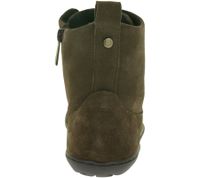 Distinctive GROUNDIES Salzburg women's barefoot ankle boots in genuine leather with TrueSense sole (GND-110159-04 Brown)