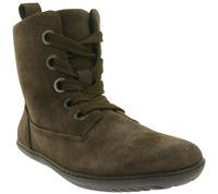 Distinctive GROUNDIES Salzburg women's barefoot ankle boots in genuine leather with TrueSense sole (GND-110159-04 Brown)