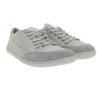 Classic GROUNDIES Amsterdam barefoot sneakers for women with TrueSense sole – genuine leather (GND-110179-16, Light Grey)