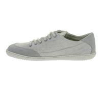 Classic GROUNDIES Amsterdam barefoot sneakers for women with TrueSense sole – genuine leather (GND-110179-16, Light Grey)