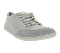 Classic GROUNDIES Amsterdam barefoot sneakers for women with TrueSense sole – genuine leather (GND-110179-16, Light Grey)