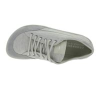 Classic GROUNDIES Amsterdam barefoot sneakers for women with TrueSense sole – genuine leather (GND-110179-16, Light Grey)