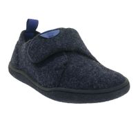 Sustainable and vegan GROUNDIES barefoot shoes – Blokhus children's slippers with TrueSense sole, felt shoes for girls and boys (GND-360252-12, Dark Blue)