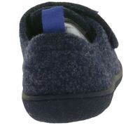 Sustainable and vegan GROUNDIES barefoot shoes – Blokhus children's slippers with TrueSense sole, felt shoes for girls and boys (GND-360252-12, Dark Blue)