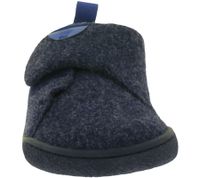 Sustainable and vegan GROUNDIES barefoot shoes – Blokhus children's slippers with TrueSense sole, felt shoes for girls and boys (GND-360252-12, Dark Blue)