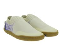 Breathable GROUNDIES Nara barefoot sneakers for kids with TrueSense sole – slip-ons for girls and boys (GND-380269-03 Beige/Blue)