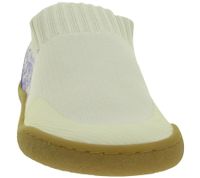 Breathable GROUNDIES Nara barefoot sneakers for kids with TrueSense sole – slip-ons for girls and boys (GND-380269-03 Beige/Blue)