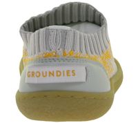 Breathable GROUNDIES Nara barefoot sneakers for kids with TrueSense sole – slip-ons for girls and boys (GND-380269) in Beige/Blue, Grey/Orange, or Blue