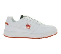 WORLD OF TROOP Destroyer Low Herren Low-Top-Sneaker Damen Retro Turnschuhe Sneaker 3PP0150101 1161 BA Weiß/Rot