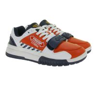 WORLD OF TROOP Cobra Low Herren Low-Top-Sneaker Damen Retro Turnschuhe Sneaker 3PP0170101 1161 AA Weiß/Rot/Blau