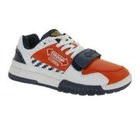 WORLD OF TROOP Cobra Low Herren Low-Top-Sneaker Damen Retro Turnschuhe Sneaker 3PP0170101 1161 AA Weiß/Rot/Blau