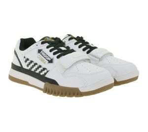 WORLD OF TROOP Cobra Low Herren Low-Top-Sneaker Damen Retro Turnschuhe Sneaker 3PP0170101 1177 BA Weiß/Schwarz
