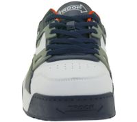 WORLD OF TROOP Delta Low Herren Low-Top-Sneaker Damen Retro Turnschuhe Skater-Sneaker 3PP0160101 4111 BA Weiß/Blau/Rot