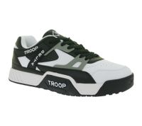 WORLD OF TROOP Delta Low Herren Low-Top-Sneaker Damen Retro Turnschuhe Skater-Sneaker 3PP0160101 2151 BA Weiß/Grau/Schwarz