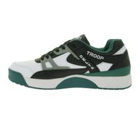 WORLD OF TROOP Delta Low Herren Low-Top-Sneaker Damen Retro Turnschuhe Skater-Sneaker 3PP0160101 1195 AA Weiß/Grün/Schwarz