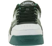 WORLD OF TROOP Delta Low Herren Low-Top-Sneaker Damen Retro Turnschuhe Skater-Sneaker 3PP0160101 1195 AA Weiß/Grün/Schwarz