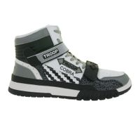 WORLD OF TROOP Cobra High Herren High-Top-Sneaker Damen Retro Turnschuhe Sneaker 3PP0170102 2151 BA Weiß/Schwarz