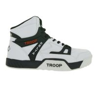 WORLD OF TROOP Delta High Herren High-Top-Sneaker Damen Retro Turnschuhe Skater-Sneaker 3PP0160102 1121 AA Weiß/Schwarz