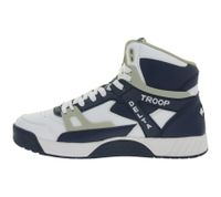 WORLD OF TROOP Delta High Herren High -Top-Sneaker Damen Retro Turnschuhe Skater-Sneaker 3PP0160102 4111 CA Weiß/Blau/Schwarz