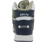 WORLD OF TROOP Delta High Herren High -Top-Sneaker Damen Retro Turnschuhe Skater-Sneaker 3PP0160102 4111 CA Weiß/Blau/Schwarz