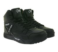 WORLD OF TROOP Delta High Herren High -Top-Sneaker Damen Retro Turnschuhe Skater-Sneaker 3PP0160102 2121 BA Schwarz/Weiß