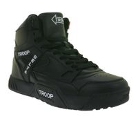 WORLD OF TROOP Delta High Herren High -Top-Sneaker Damen Retro Turnschuhe Skater-Sneaker 3PP0160102 2121 BA Schwarz/Weiß