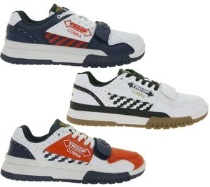 WORLD OF TROOP Cobra Low Herren Low-Top-Sneaker Damen Retro Turnschuhe Sneaker 80103 Weiß/Rot, Weiß/Schwarz oder Weiß/Blau