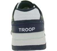 WORLD OF TROOP Cobra Low Herren Low-Top-Sneaker Damen Retro Turnschuhe Sneaker 80103 Weiß/Rot, Weiß/Schwarz oder Weiß/Blau