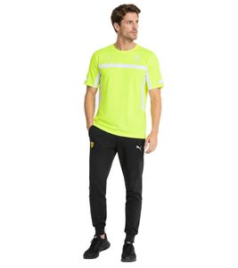 Camiseta deportiva PUMA X Scuderia Ferrari F1 2024 Charles Leclerc para hombre, modelo 701230155 001, color amarillo neón