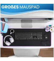 Everlasting Comfort RGB Gaming Mauspad mit LED & Handgelenkstütze – Großes 80x30cm Mousepad Schwarz