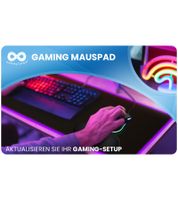Everlasting Comfort RGB Gaming Mauspad mit LED & Handgelenkstütze – Großes 80x30cm Mousepad Schwarz