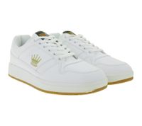 WORLD OF TROOP Destroyer Low Herren Low-Top-Sneaker Damen Retro Turnschuhe Sneaker 80100 Weiß/Navy, Weiß/Rot oder Weiß/Gold