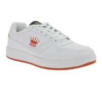 WORLD OF TROOP Destroyer Low Herren Low-Top-Sneaker Damen Retro Turnschuhe Sneaker 80100 Weiß/Navy, Weiß/Rot oder Weiß/Gold