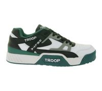 WORLD OF TROOP Delta Low Herren Low-Top-Sneaker Damen Retro Turnschuhe Skater-Sneaker 80101 Weiß/Grün/Schwarz, Weiß/Grau/Schwarz oder Weiß/Blau/Rot